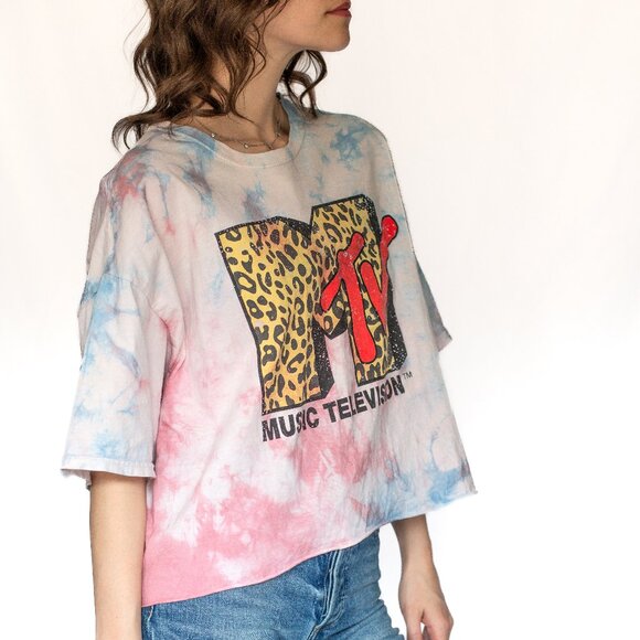 MTV • Medium/Large • Cropped T-Shirt • Tie-dye - Picture 7 of 11